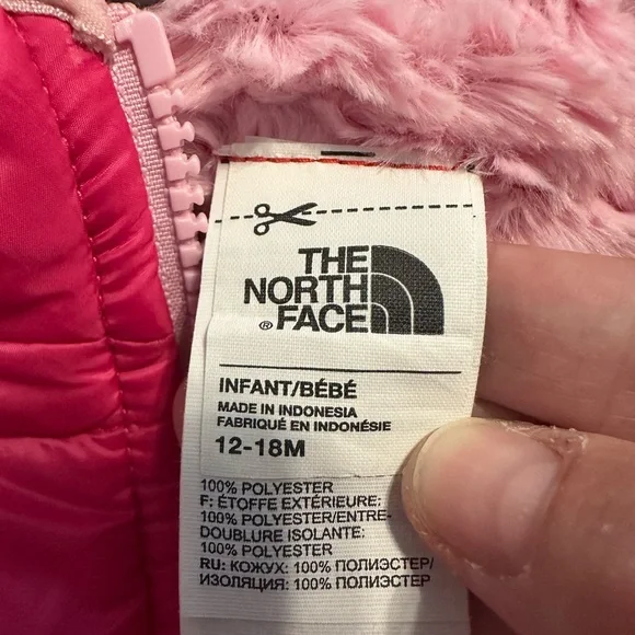 The North Face Infant Pink Puffer Coat - Picture 2 of 4